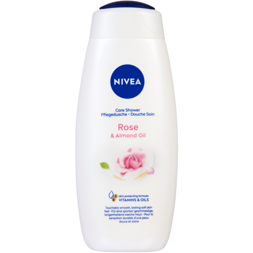NIVEA Rose & Almond Oil Caring Shower Cream Bottle 500ml