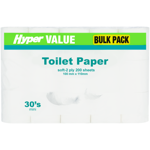 Checkers Hyper Value 2 Ply Soft Mini Toilet Paper 30 Pack