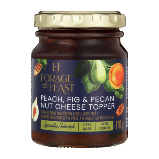 Forage And Feast Peach, Fig & Pecan Nut Cheese Topper Jam 170g