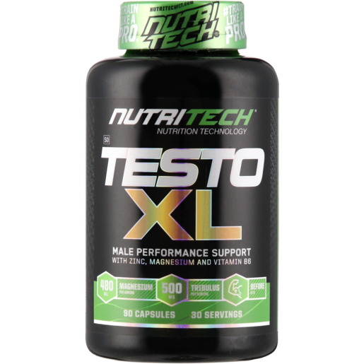 NutriTech Testo Extra Large Male Performance Tablets Supplement 90 Pack