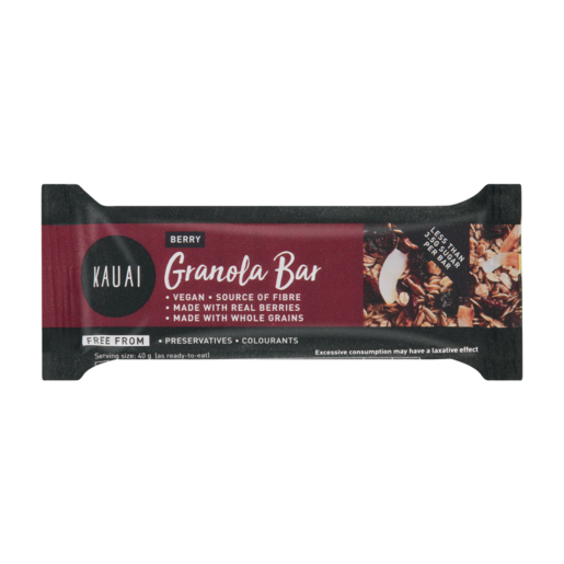 Kauai Berry Flavoured Granola Bar 40g