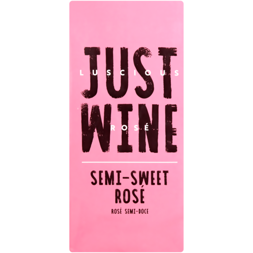 Just Wine Semi Sweet Rosé 1L Box