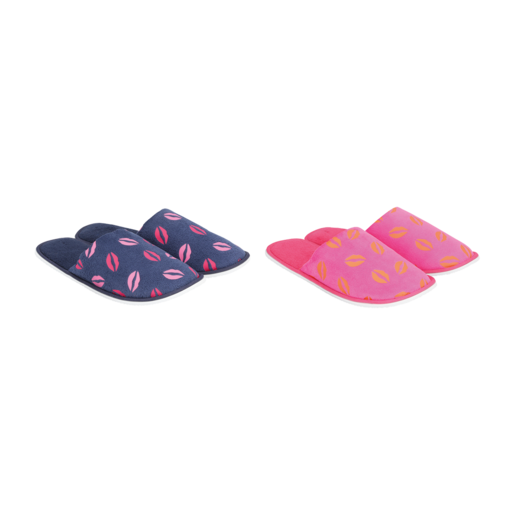 Ladies Lips Mule Slippers Size 3-8 (Assorted Item - Supplied At Random)