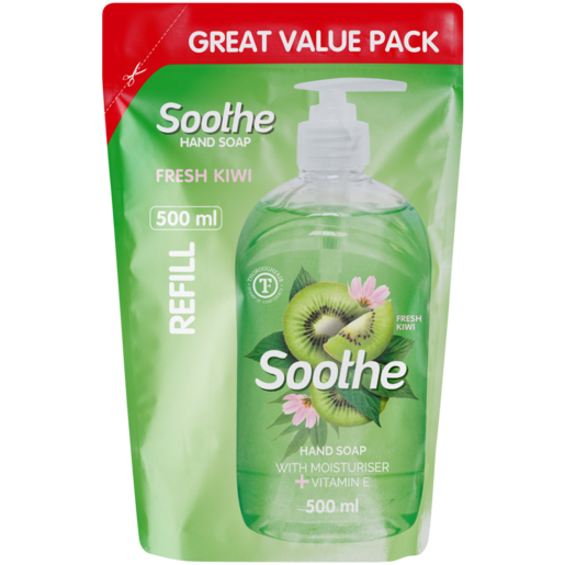 Soothe Fresh Kiwi Hand Soap Refill 500ml