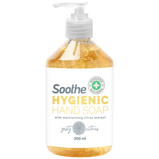 Soothe Hygienic Zesty Citrus Liquid Hand Soap 500ml