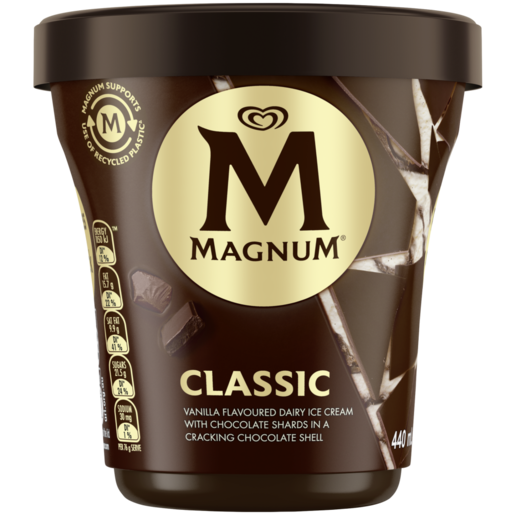 Ola Magnum Classic Vanilla Flavoured Ice Cream Tub 440ml