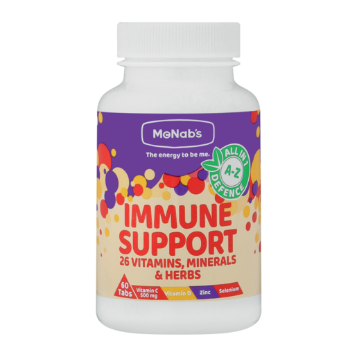 McNab's Immune Support Vitamins, Minerals & Herbs Tablets 60 Pack