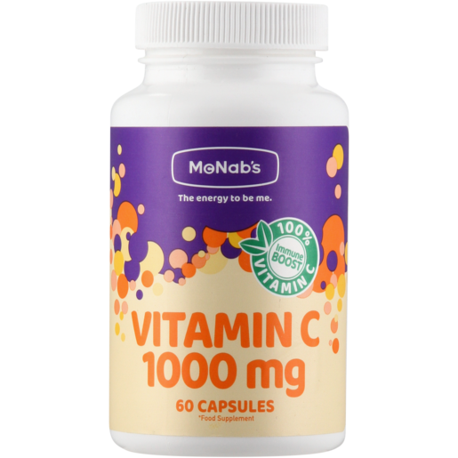 McNab's Vitamin C 1000mg Capsules 60 Pack