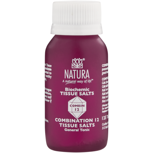 Natura Combination 12 Tissue Salts Tablets 125 Pack