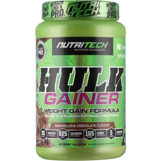NutriTech Chocolate Flavoured Hulk Gainer Formula 1kg
