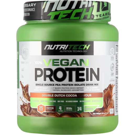 NutriTech Vegan Protein Flavoured Cocoa Drink Mix 454g
