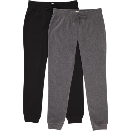 Every Wear Ladies Black & Grey Track Pants S-XXL 2 Pack | Pants | Adult ...