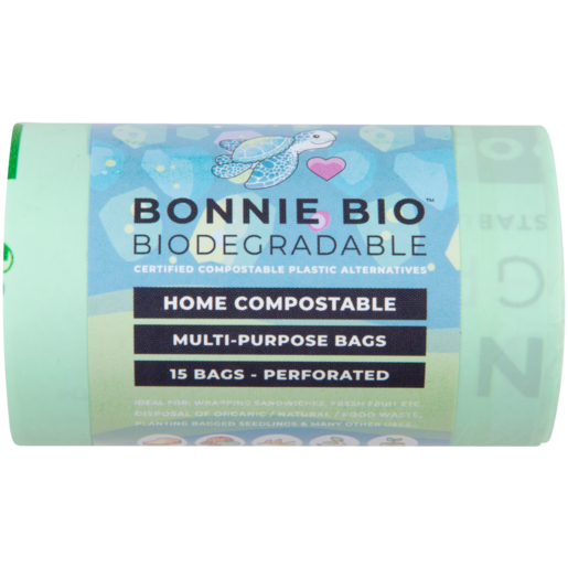 Bonnie Bio Biodegradable Multi-Purpose Bags 15 Pack