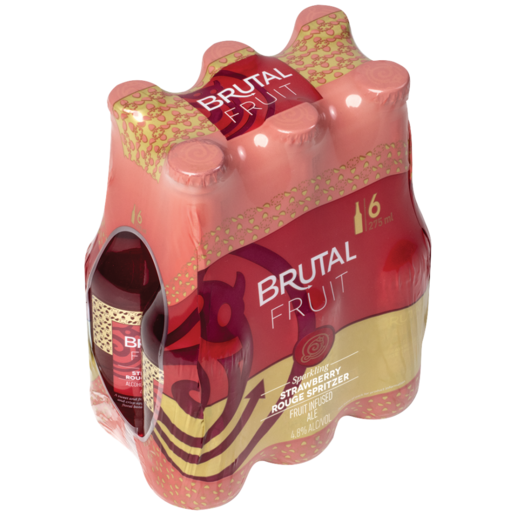 Brutal Fruit Strawberry Rouge Spritzer Bottles 6 x 275ml