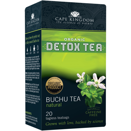 Cape Kingdom Organic Buchu Natural Detox Tea 20 Pack
