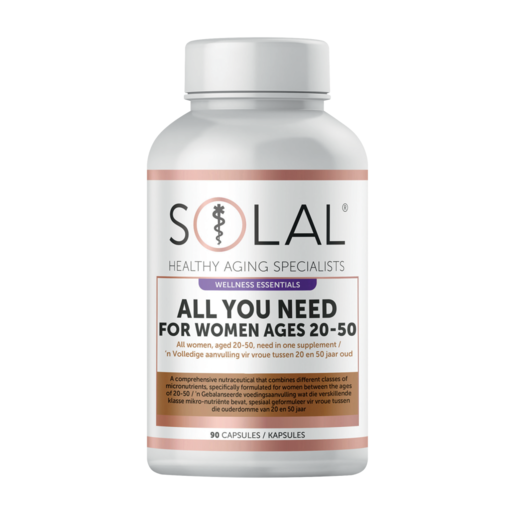 Solal Ages 20-50 All You Need Multivitamin Tablet For Women 90 Pack