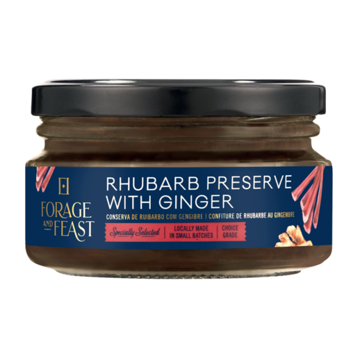 Forage And Feast Preserve Rhubarb & Ginger 200g