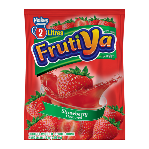 Frutiya Strawberry Flavoured Powder Drink 15g