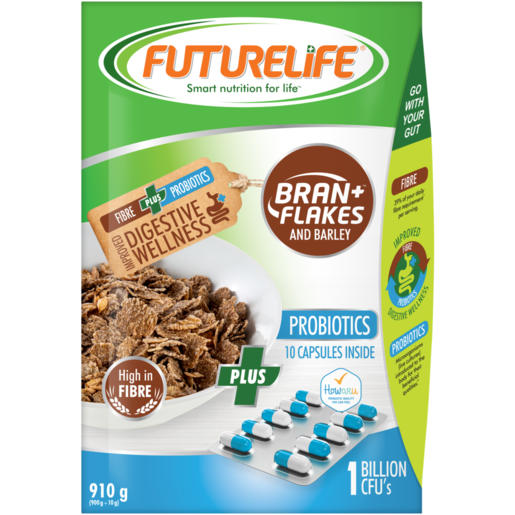 Futurelife Bran Flakes & Barley with Probiotic Capsules 910g