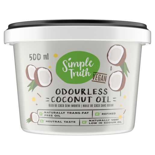 Simple Truth Vegan Odourless Coconut Oil 500ml