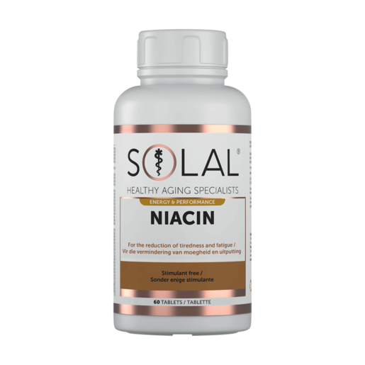 Solal Energy & Performance Niacin Tablets 60 Pack