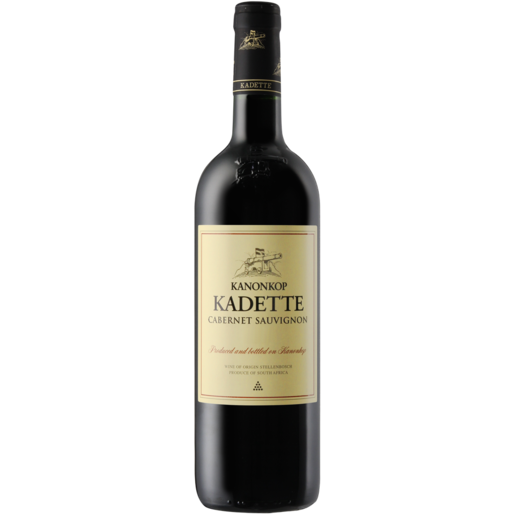 Kanonkop Kadette Cabernet Sauvignon Red Wine Bottle 750ml