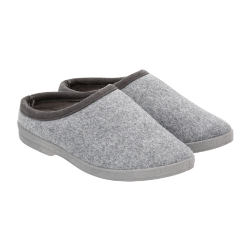 Men's Grey Slippers Size 6-11