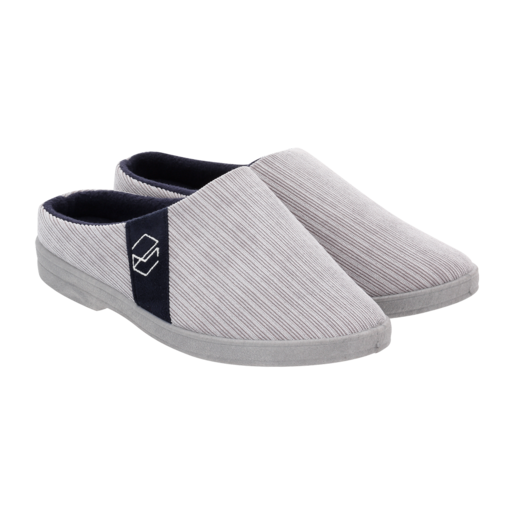 Men's Light Grey Slippers Size 6-11