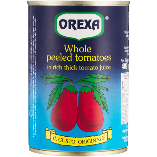 Orexa Whole Peeled Tomatoes 400g 
