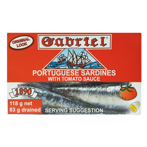 Gabriel Portuegese Sardines With Tomato Sauce 120g