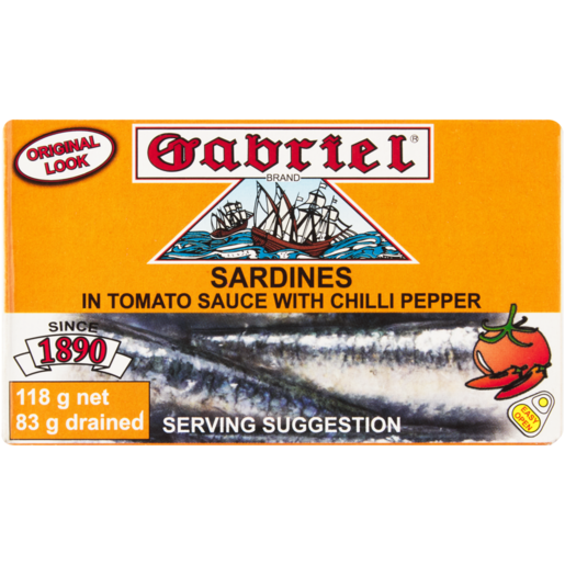 Gabriel Sardines in Tomato Sauce with Chilli Pepper 118g 
