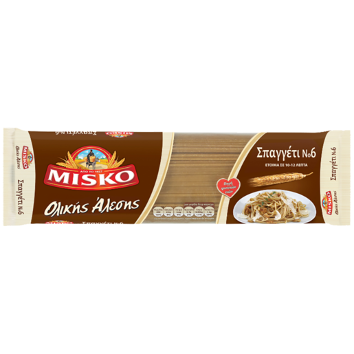 Misko No.6 Whole Wheat Spaghetti 500g 