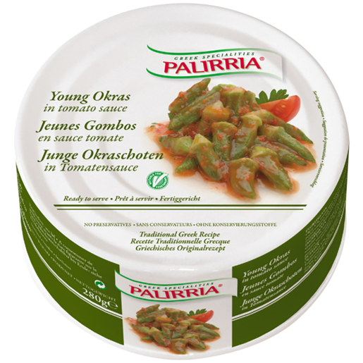 Palirria Young Okras in Tomato Sauce 280g 