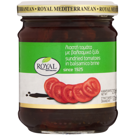 Royal Mediterranean Sundried Tomatoes In Balsamico Brine 210g 