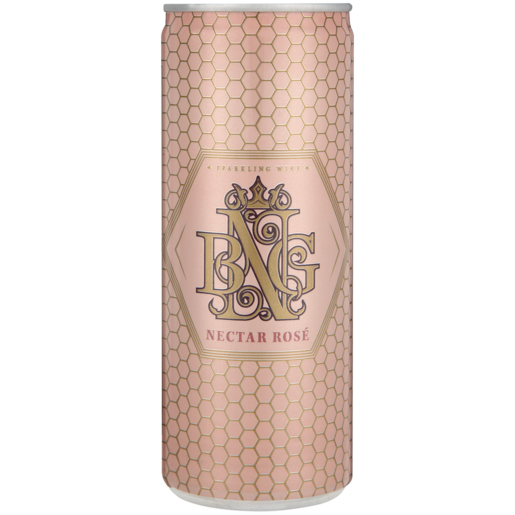 House Of BNG Sparkling Nectar Rosé Wine Can 250ml