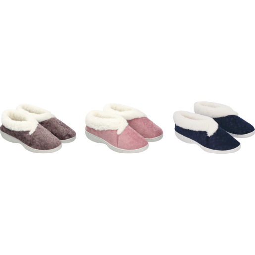 Ladies Boot Slippers (Assorted Sizes - Single Pair)