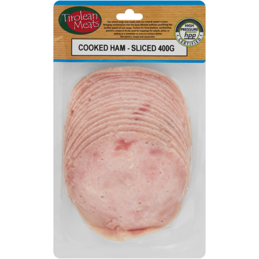 Tirolean Meats Sliced Cooked Ham 400g