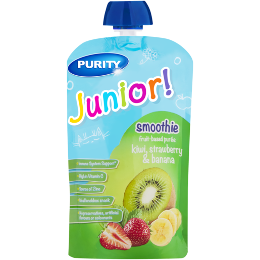 PURITY Junior Kiwi, Strawberry & Banana Flavoured Smoothie 110ml