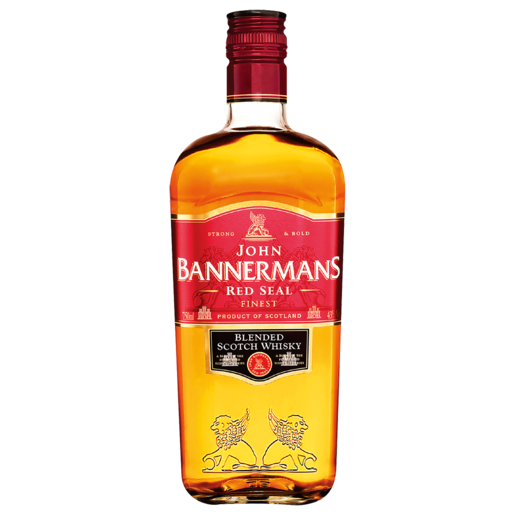 John Bannermans Red Seal Scotch Whisky Bottle 750ml