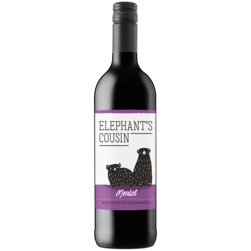 Elephant's Cousin Merlot Red Wine Bottle 750ml