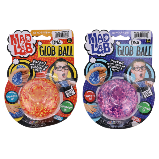 Ja-Ru Mad Lab Boy Glob Ball Play Sets (Colour May Vary)