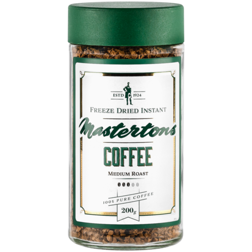 Mastertons Medium Roast 100% Pure Instant Coffee 200g