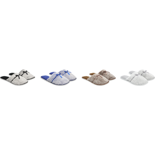 Ladies Hotel Mule Slippers Sizes 3-8 (Assorted Sizes - Single Pair)