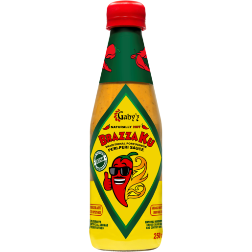Gaby'z BrazzaKu Hot Peri-Peri Sauce 250ml