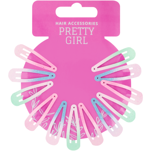 Pretty Girl Glitter Hair Clips 12 Pack | Hair Accessories | Hair Care |  Health & Beauty | Checkers ZA