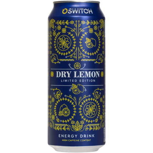 Switch Dry Lemon Limited Edition Energy Drink 500ml