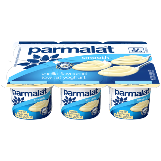Parmalat Smooth Vanilla Flavoured Medium Fat Yoghurt 6 x 100g