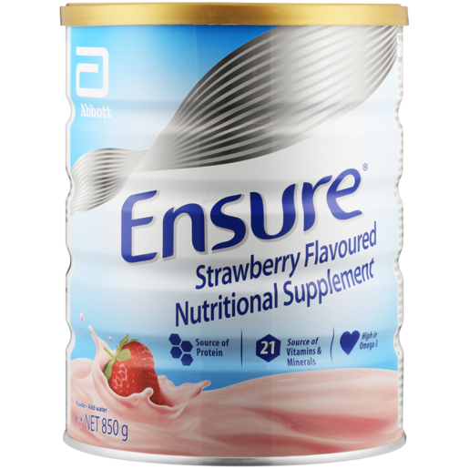Ensure Strawberry Flavoured Nutritional Supplement 850g