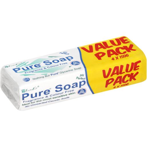 Pure Glycerine Soap 4 x 150g