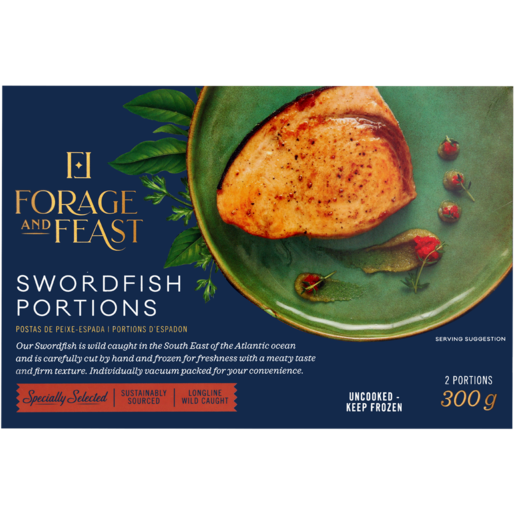 Forage And Feast Frozen Swordfish 2 Portions 300g